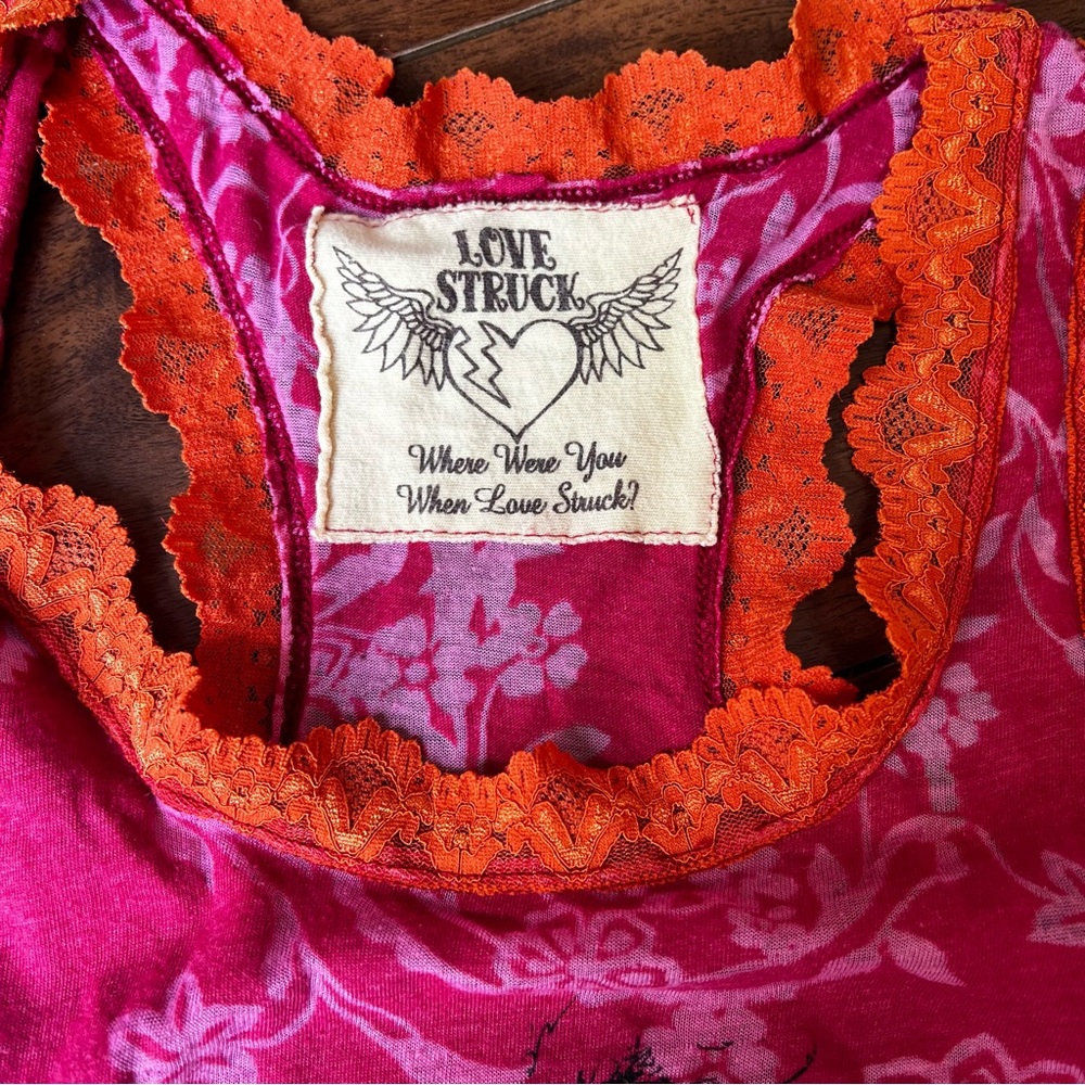 Chaser Pink and Orange Eye Graphic Tank Top - Picture 2 of 3